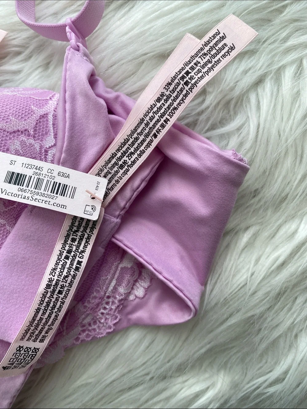 Victoria's Secret | Lilac Lace Body By Victoria Lined Demi Underwire Bra - Picture 12 of 12